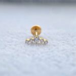 Labret Rosca Interna Titânio Mini Cluster Zircônias - Imagem 2