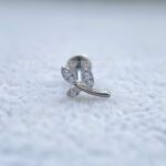 Labret Rosca Interna Titânio Mini Ramo Zircônias - Imagem 4