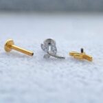 Labret Rosca Interna Titânio Mini Ramo Zircônias - Imagem 3