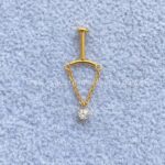 Labret Rosca Interna Titânio Corrente Zircônia - Imagem 2