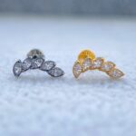 Labret Rosca Interna Titânio Cluster Zircônias