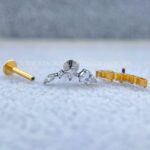 Labret Rosca Interna Titânio Cluster Zircônia - Imagem 3