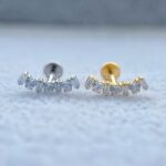 Labret Rosca Interna Titânio Cluster Zircônias