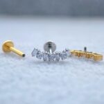 Labret Rosca Interna Titânio Cluster Zircônias - Imagem 5