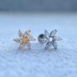 Labret Rosca Interna Titânio Flor Zircônias - Imagem 3