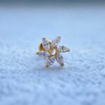 Labret Rosca Interna Titânio Flor Zircônias - Imagem 2