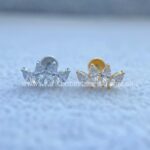Labret Aço Rosca Interna Cluster Zircônias