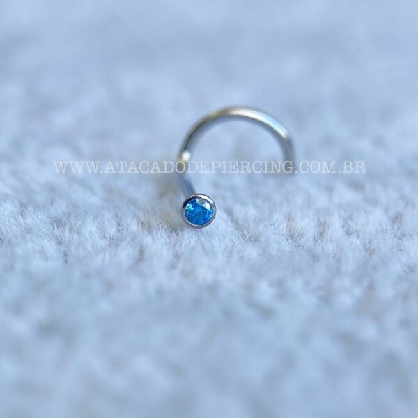 Nostril Titânio Zircônia Azul - Imagem 3