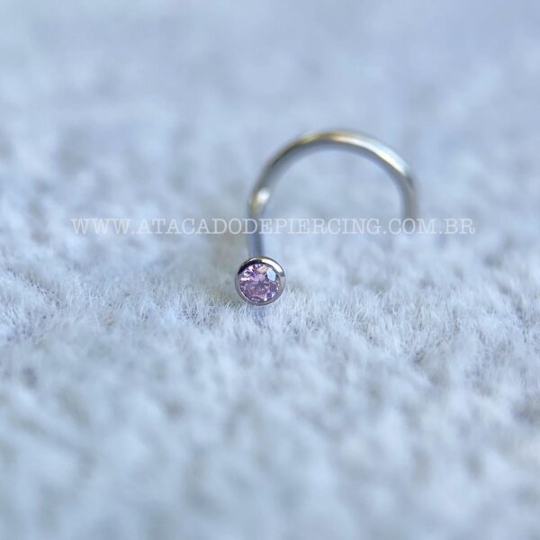 Nostril Titânio Zircônia Rosa - Imagem 3