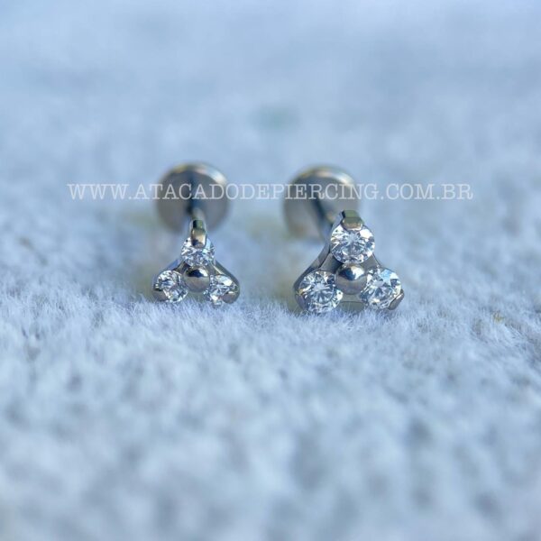 Labret Rosca Interna Titânio Trinity Zircônias - Imagem 2