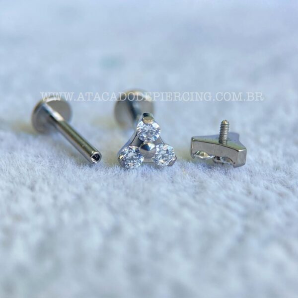 Labret Rosca Interna Titânio Trinity Zircônias - Imagem 7