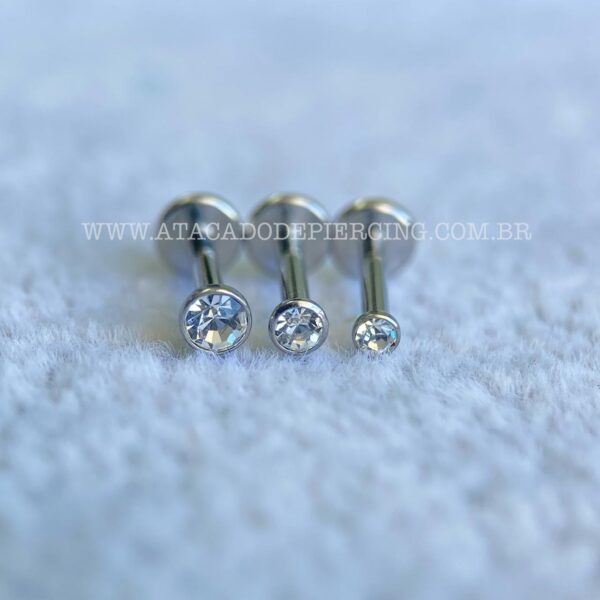 Labret Aço Rosca Interna Ponto de Luz - Imagem 3