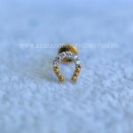 Labret Titânio Topo Prata 925 Ferradura Zircônias - Imagem 2