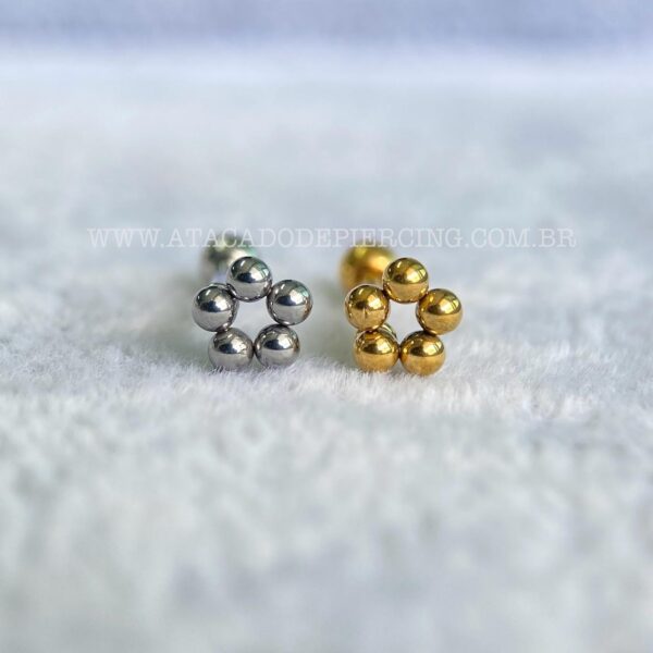 Minibarbell Aço Flor - Imagem 1