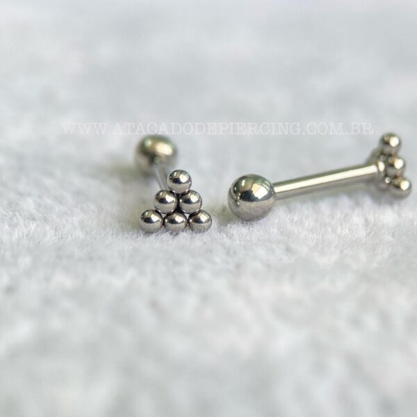 Minibarbell Aço Triangulo - Imagem 3