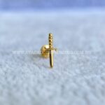 Labret Titânio Rosca Interna Adaga