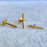Labret Titânio Rosca Interna Adaga - Imagem 3
