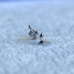 Labret Titânio Rosca Interna Folhas - Imagem 2