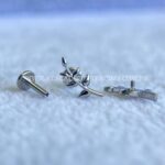 Labret Titânio Rosca Interna Folhas - Imagem 4