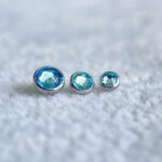 Topo Microdermal Titânio Zircônia Azul