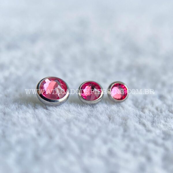 Topo Microdermal Titânio Zircônia Pink - Imagem 1