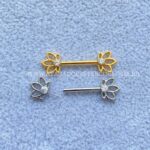 Barbell Titânio Push-Pin Flor de Lótus - Imagem 3