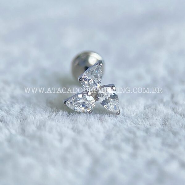Labret Titânio Rosca Interna Zircônias - Imagem 4