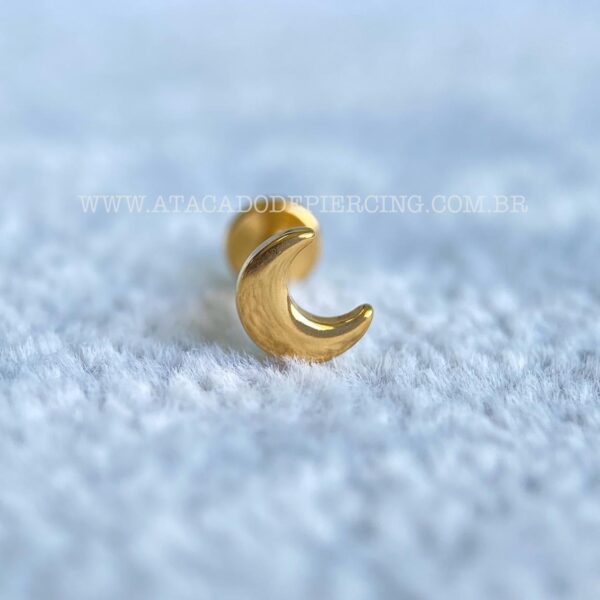 Labret Aço Rosca Interna Lua - Imagem 2