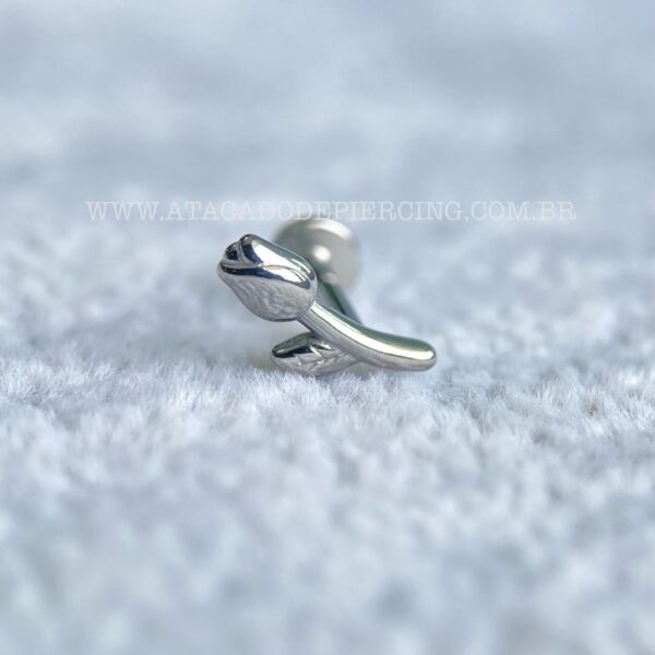 Labret Aço Rosca Interna Flor - Imagem 4