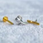 Labret Aço Rosca Interna Flor - Imagem 3