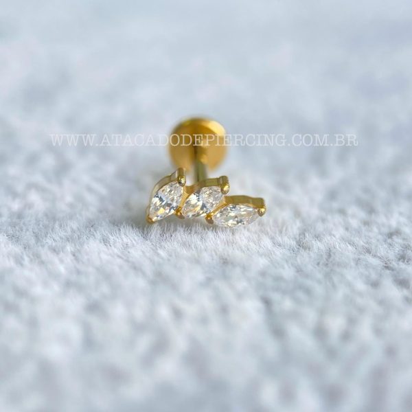 Labret Titânio Rosca Interna Cluster - Imagem 2