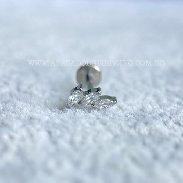 Labret Titânio Rosca Interna Cluster - Imagem 3