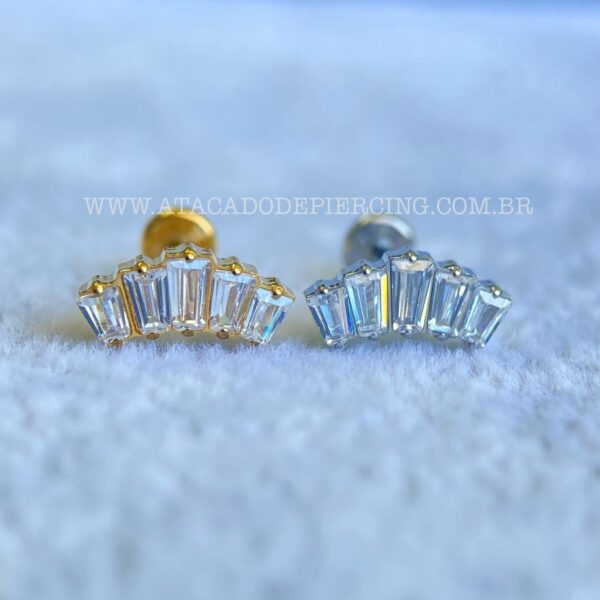 Labret Aço Rosca Interna Cluster - Imagem 1