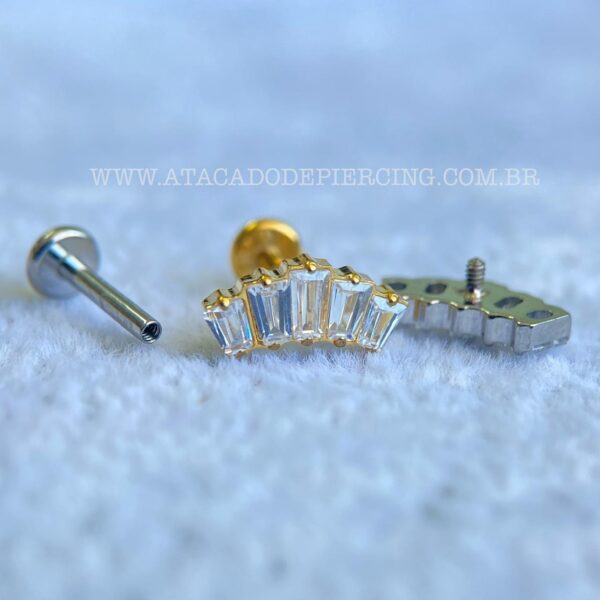 Labret Aço Rosca Interna Cluster - Imagem 3