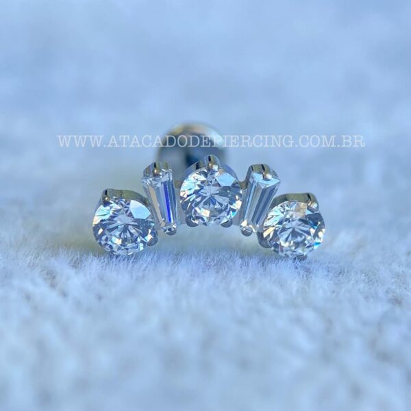 Labret Titânio Rosca Interna Cluster - Imagem 4