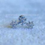 Labret Titânio Rosca Interna Flores - Imagem 4