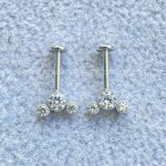 Labret Aço Rosca Interna Zircônias