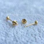 Brinco Ouro 18K Zircônia - Imagem 2