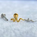 Labret Aço Rosca Interna Cobra - Imagem 3