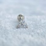 Labret Aço Rosca Interna Trinity Zircônias - Imagem 4