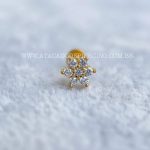 Labret Aço Rosca Interna Flor Zircônias - Imagem 2
