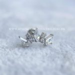 Labret Aço Rosca Interna Cluster Zircônias - Imagem 4
