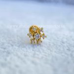 Labret Aço Rosca Interna Flor Zircônias - Imagem 2