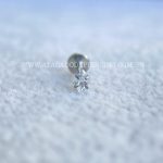 Labret Aço Rosca Interna Zircônia Navete - Imagem 4