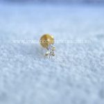 Labret Aço Rosca Interna Zircônia Navete - Imagem 2