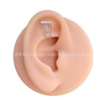 Labret Aço Rosca Interna Barra Zircônias - Imagem 4