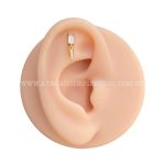 Labret Aço Rosca Interna Zircônia Baguete Pingente Spike - Imagem 2