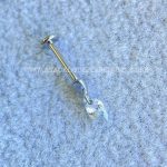 Labret Rosca Interna Titânio Pingente Zircônia - Imagem 8