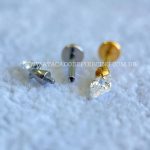 Labret Rosca Interna Titânio Pingente Zircônia - Imagem 9