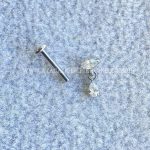 Labret Rosca Interna Titânio Pingente Zircônia - Imagem 4